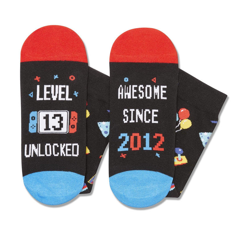 HAPPYPOP 13th Birthday Gifts Ideas for Boys - Socks for Boys Girls Age 13, Awesome Since 2012 Birthday Presents for 13 Year Olds Official Teenagers