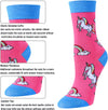 Animal Socks Pack for Girls - Llama Gifts Unicorn Gifts Corgi Socks Chicken Socks Kids 5 pairs 4-6 Years Old