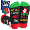 Christmas Gifts Stocking Socks For Men - Secret Santa Socks Xmas Stocking Stuffers For Him Dad Police Officer Cop