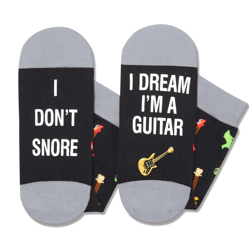 Guitar Gifts for Men Women - Funny Socks Guitar Lovers Gifts for Teens, Music Gifts for Guitar Players Teachers