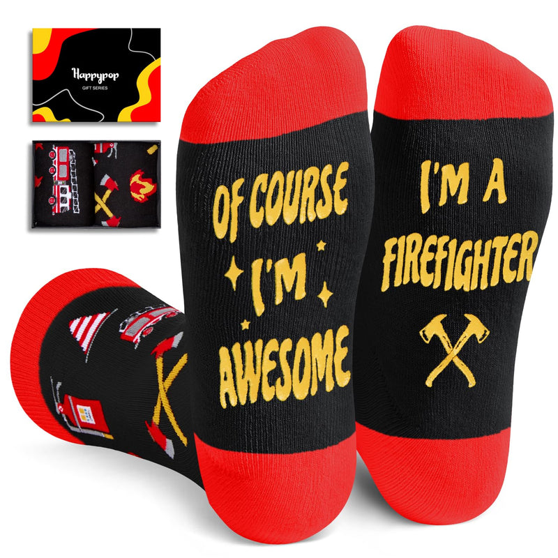 Firefighter Fire Flame Fireman Gifts - Firefighter Gifts For Men Women, Fireman Socks For Men Fire Fighter Gifts Firefighting Gifts