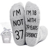 37th Years Old Birthday Gifts - Socks for 37 Year Olds, Best Gifts for 37 Year Old Women Men