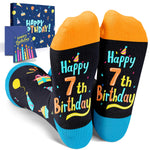 7th Birthday Gifts Socks Ideas - Seven Year Old Gifts for Kids, Presents for 7 Year Olds, Gifts for Boys Girls Age 7