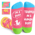 Duck Gifts For Men Women - Duck Socks Xmas Stocking Stuffers For Mom Dad, Santa Socks For Christmas