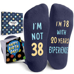 38th Years Old Birthday Gifts for Men - Socks for 38 Year Olds, Gift Ideas for 38 Year Old Man Woman, 38th Birthday Socks