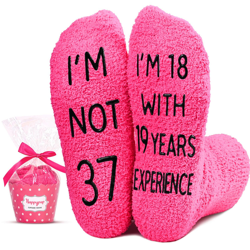 37th Birthday Gifts for Women, 37 Year Old Gifts, Socks for Her Female, Best Gifts for 37 Year Old Woman