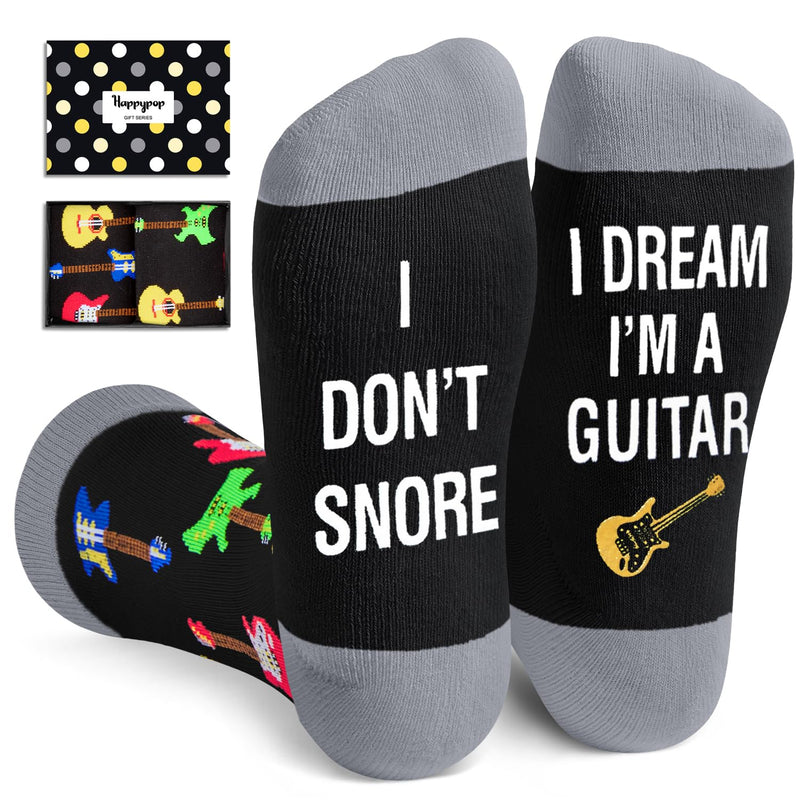 Guitar Gifts for Men Women - Funny Socks Guitar Lovers Gifts for Teens, Music Gifts for Guitar Players Teachers