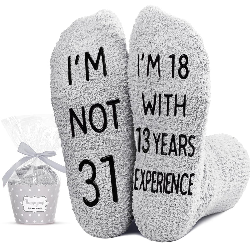 31st Years Old Birthday Gifts - Socks for 31 Year Olds, Best Gifts for 31 Year Old Women Men