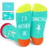 HAPPYPOP Gifts For Kids Boys Girls - Basketball Baseball Hockey Football Softball Gifts, Skater Ballerina Socks