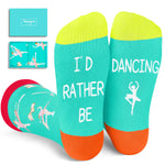 HAPPYPOP Gifts For Kids Boys Girls - Basketball Baseball Hockey Football Softball Gifts, Skater Ballerina Socks