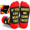 HAPPYPOP Taco Socks For Men - Funny Taco Gifts Mexican Dad, Food Socks Men, Bring Me Tacos, Mexican Socks