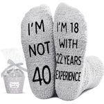 40th Years Old Birthday Gifts - Socks for 40 Year Olds, Best Gifts for 40 Year Old Women Men