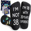 38th Years Old Birthday Gifts for Men - Socks for 38 Year Olds, 38th Birthday Socks, Gift Ideas for 38 Year Old Man Woman