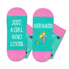 Mermaid Gifts for Women Girls - Crazy Mermaid Socks Ocean Gifts, Marine Animal Socks for Teens