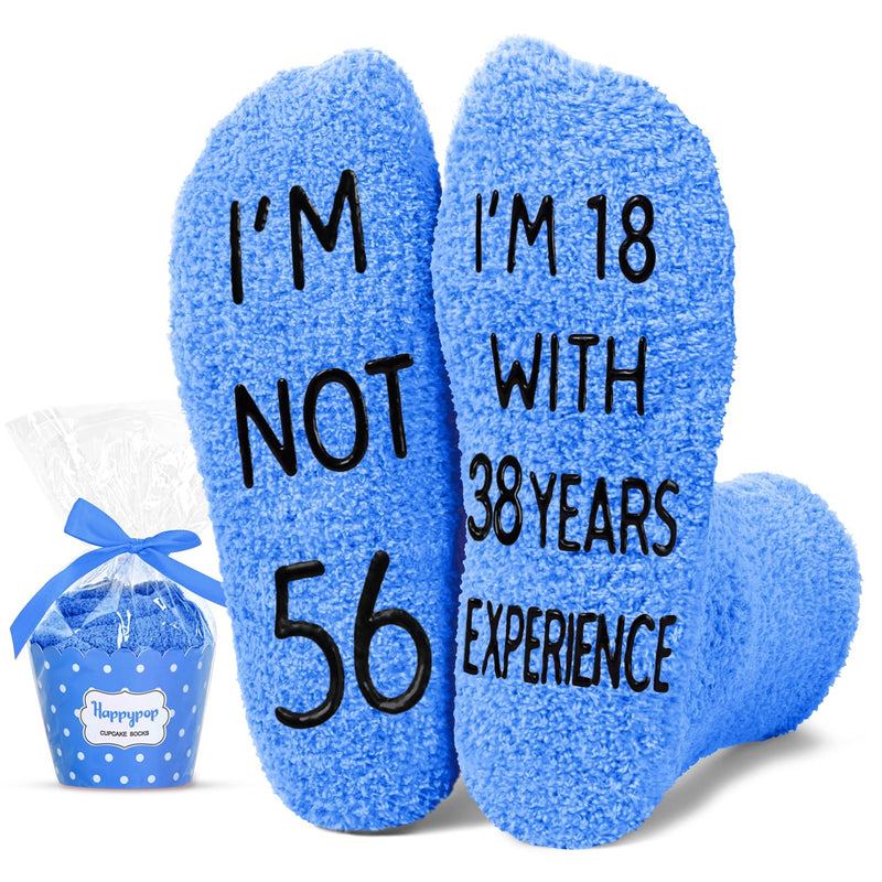 56th Years Old Birthday Gifts - Gifts for Guys in Their 56s, Gift Ideas for 56 Year Old Man Woman, 56th Birthday Socks for Men Women