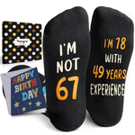 67th Years Old Birthday Gifts for Men - Socks for 67 Year Olds, Gift Ideas for 67 Year Old Man Woman, 67th Birthday Socks