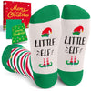 Christmas Gifts Stocking Socks for Mom Dad - Elf Socks Xmas Stocking Stuffers for Teen Boys Girls