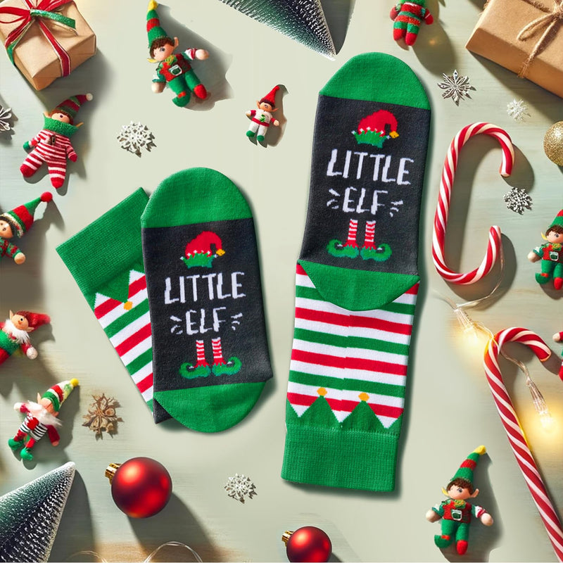 Christmas Gifts Stocking Socks For Boys Girls - Secret Santa Socks Elf Socks For Kids