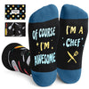 Cooking Gifts For Men Chef Baker - Gifts For Bakers Cooking Lovers, Chef Baking Cooking Baker Socks