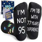 95th Birthday Gifts for Men - Socks for 95 Year Old Woman, 95 Birthday Gifts for 95 Year Old Elderly Man