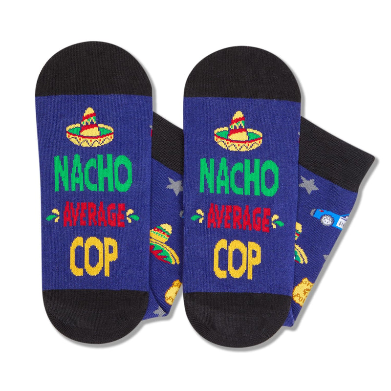 HAPPYPOP Police Gifts Police Officer Gifts Men - Police Cop Socks, Gifts For Cops Police Retirement Gifts Police Chief Gifts Police Week Gifts