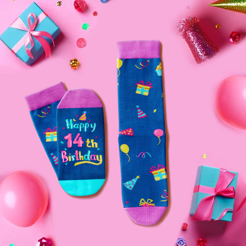 14th Birthday Gifts Ideas Socks - Gifts for 14 Year old Boy Girl, Gifts for Teens 14