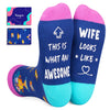 Gift For Wife, Cool Gifts For Wife, Gifts For Her Wife, Wife Birthday Gift Ideas, Husband And Wife Gifts, Wife Socks