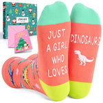 Funny Dinosaur Gifts ldeas for Women - Adults Dino Gifts Girls Dinosaur Stuff, Novelty Dinosaur Socks women Dino Socks Mom