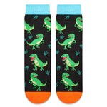 HAPPYPOP Crazy Dino Socks Dinosaur Gifts for Boys - Dinosaur Socks for Kids Novelty Funny Kids Socks 7-10 Years