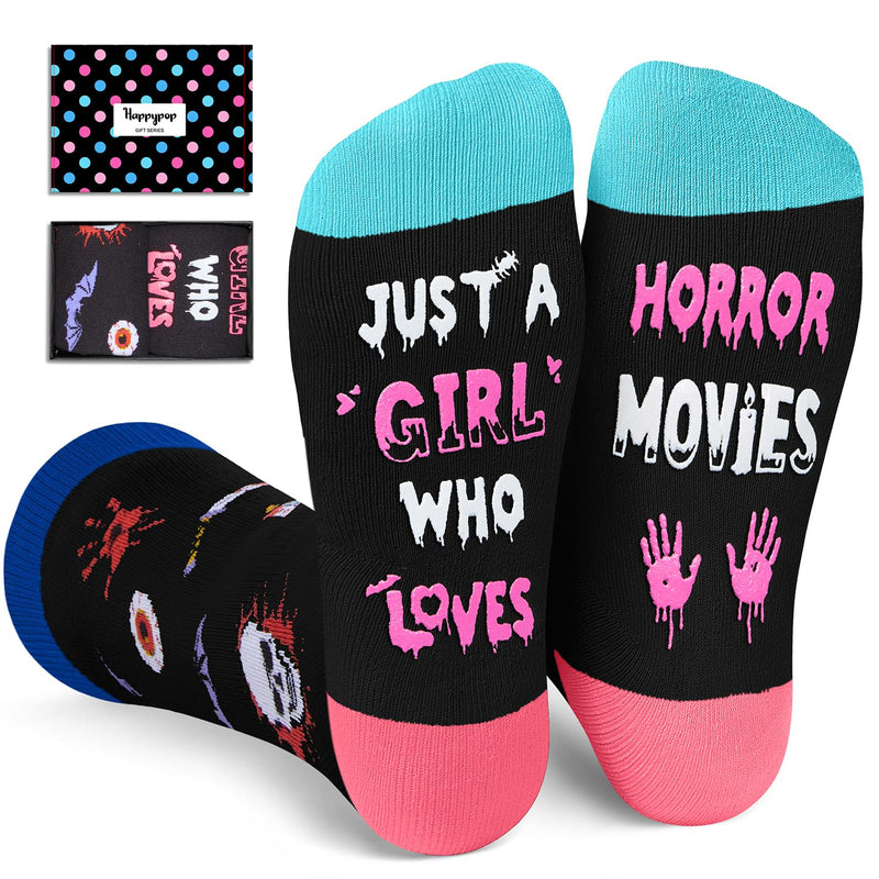 Horror Movie Gifts for Movie Lovers - Scary Movie Gifts for Movie Lovers Women Teen Girls, Horror Scary Gifts, Movie Socks