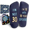 30th Years Old Birthday Gifts - Socks for 30 Year Olds, Best Gifts for 30 Year Old Woman Man, Gift Ideas for 30 Year Olds