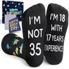 35th Years Old Birthday Gifts for Men - Socks for 35 Year Old Man Woman, Gift Ideas for 35 Year Olds, 35th Birthday Gifts