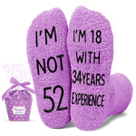 52nd Birthday Gifts Ideas for Women - Socks for 52 Year Old Woman, 52nd Birthday Gifts for Female, 52 Year Old Gifts for Her