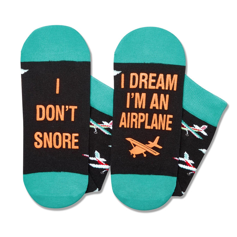 Funny Airplane Gifts for Men Women Teens - Unique Airplane Socks, Gifts for Aviation Lovers Airplane Lovers, Pilot Socks, Plane Gifts for Men