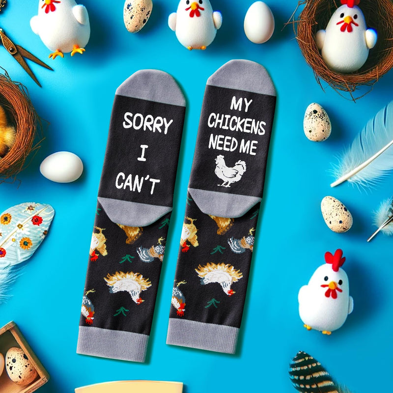 Chicken Socks for Women - Rooster Socks Men Women, Funny Chicken Gifts for Chicken Lovers Rooster Gifts