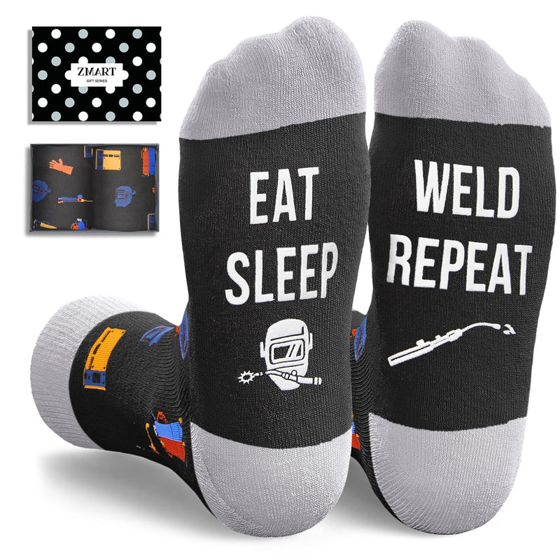 Zmart Welder Gifts for Men - Welding Gifts for Men Dad, Welder Gift Ideas, Welder Welding Socks for Men Him