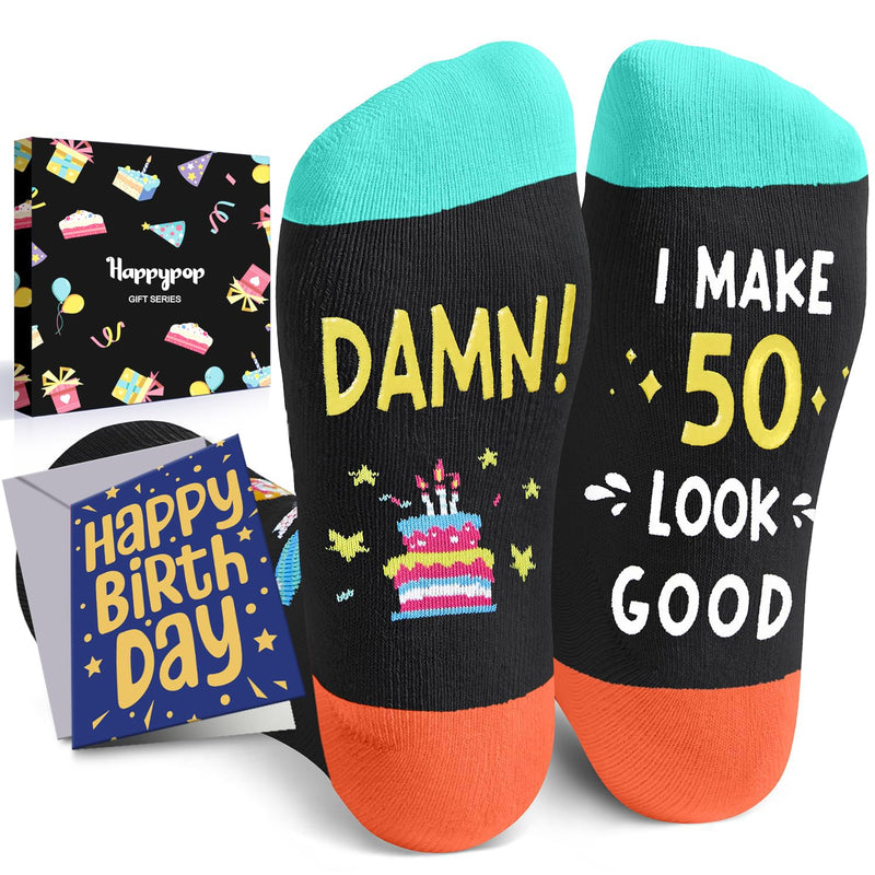 50th Years Old Birthday Gifts - Gifts for Guys in Their 50s, 50th Birthday Socks for Men Women, Gift Ideas for 50 Year Old Man Woman