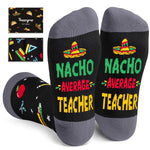 Teacher Appreciation Gifts Ideas - Funny Teacher Socks for Male Female Teachers, Christmas Valentines Day Gifts for Teachers