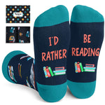 HAPPYPOP Reading Gifts for Boook Lovers - Funny Book Socks for Men Women, Book Lovers Gifts for Students Book Gifts Reading Gifts, Book Socks