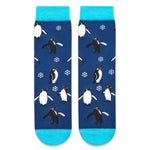 Penguin Gifts for Boys - Funny Crazy Ocean Socks Kids 7-9 Years, Penguin Socks Animal Socks