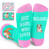 English Bulldog Gifts for Women - Pitbull gifts, Novelty English Bulldog Socks Crazy Silly Fun Socks