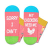 Chicken Socks for Women - Rooster Socks Men, Funny Chicken Gifts for Chicken Lovers Rooster Gifts