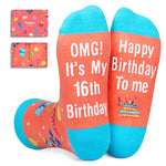 16th Birthday Gift Ideas for Girls Boys - Socks 16 Year Old Girl Boy Gifts, Sweet 16 Gifts for 16 Years Olds