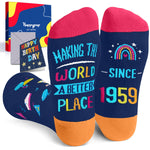 1959 Birthday Gifts Ideas for Men Women - Socks for 69 Year Old Middle Aged Man Woman, 69th Birthday Gifts for Him Her, Best Gifts for 69 Year Olds