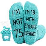 75th Birthday Gift Ideas for Women - Socks for 75 Year Old Birthday, Retirement Gifts for Older Elderly Women