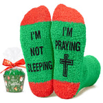 HAPPYPOP Christian Gifts Ideas Socks - Christian Easter Gifts Jesus Gifts, Serenity Prayer Gifts Faith, Christian Socks Religious Socks, Christmas Socks