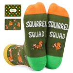 Funny Squirrel Gifts for Squirrel Lovers, Squirrel Socks Silly Fun Socks Stocking Stuffers for Mom and Dad