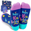 10 Year Old Birthday Gifts Ideas for Girls - Socks for Kids Age 10, Presents for 10 Year Old Tween Boys, Happy Birthday Gift Box with Greeting Card