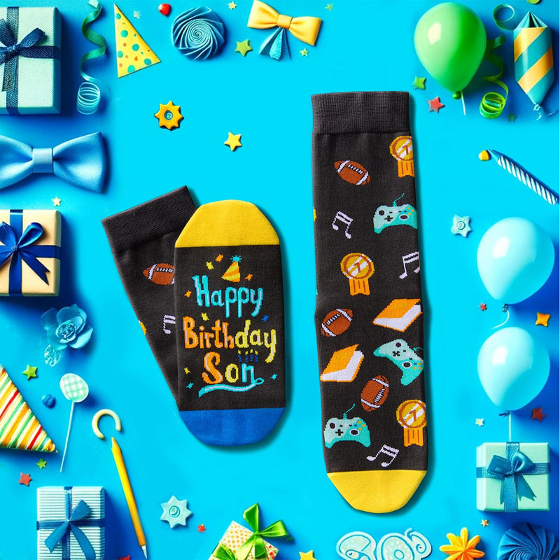 Birthday Gifts 21st 18th Birthday Gifts for Son Son in Law, Son Gifts from Mom Mother in Law Happy Birthday Socks