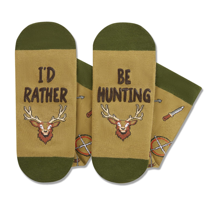 Zmart Funny Sports Socks for Men Women - Outdoorsman Gifts for Hunting Running Lovers, Gifts for Golf Soccer Bowling Fans